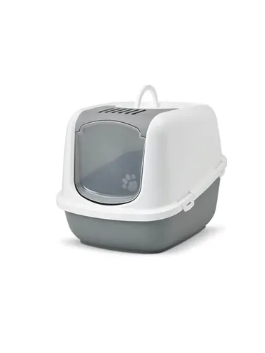 Katzentoilette NESTOR JUMBO 66,5x48,5x46,5cm grau-weiß von Savic