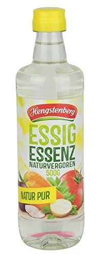Essig Essenz naturvergoren 20% Säure 8x500 g Flasche