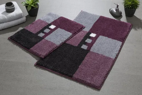 Grund Bademattenset Beere, rechteckig 40x50 cm in rot von Grund