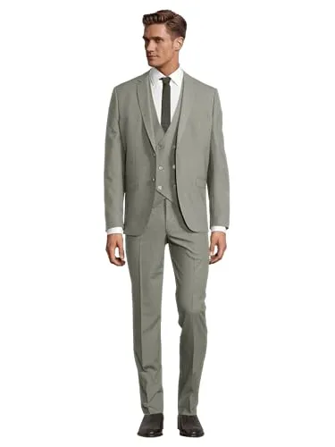 Steffen Klein Herren Business Anzug 3-teilig mit Weste - Eleganter 3-teiliges Anzug-Set für Herren, Slim Fit-Form, mit regulierbarer Weste. Perfekt für jeden Anlass, vielseitig kombinierbar und aus hochwertigem, formbeständigem Stoff.