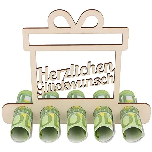 Spruchreif | Ausgefallenes Geldgeschenk & Gutscheinverpackung „Herzlichen Glückwunsch“ | Perfekte Geschenkidee zum Geburtstag