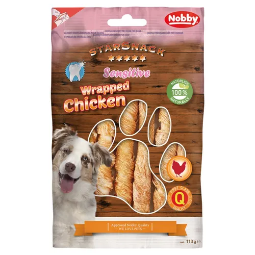 Nobby StarSnack Barbecue Sensitive Wrapped Chicken 1 Packung (1 x 113 g)