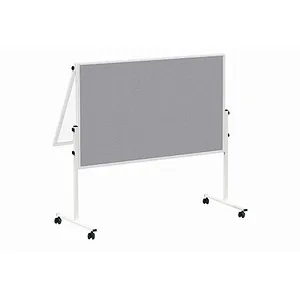 MAUL Moderationswand MAULsolid 120 x 150 cm grau, weiß - Flexibel und mobil - Moderationswände - Mit beschreibbarer und magnethaftender Oberfläche, ideal für Präsentationen und Notizen. Dank feststellbarer Rollen ist die Wand mobil und sicher positionierbar.