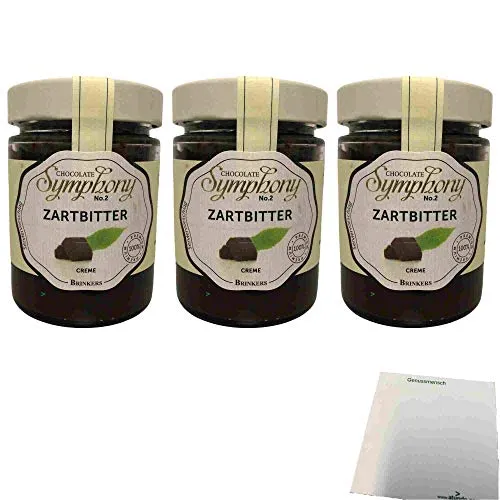 Brinkers Chocolate Symphony No 2 Dunkle Schokolade 3er Pack (3x270g Glas) + usy Block