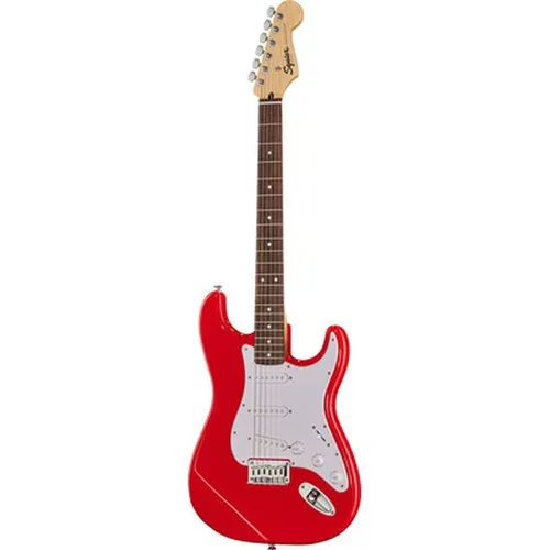 Squier Sonic Stratocaster HT Torino Red - E-Gitarre mit Pappel-Korpus und Indischem Lorbeer-Griffbrett, ideal für Einsteiger und Rockliebhaber