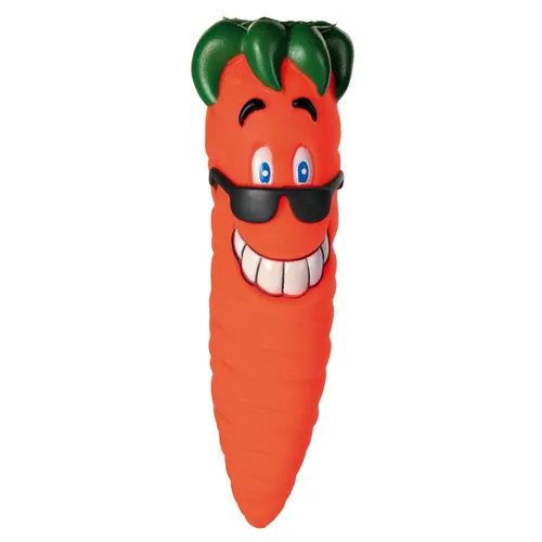 Trixie Snack Toy Karotte 20cm - Interaktives Hundespielzeug mit Stimme, Vinyl