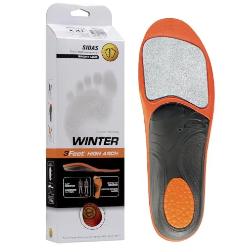 SIDAS 3Feet Winter High-Einlegesohlen, Orange, XS von Sidas