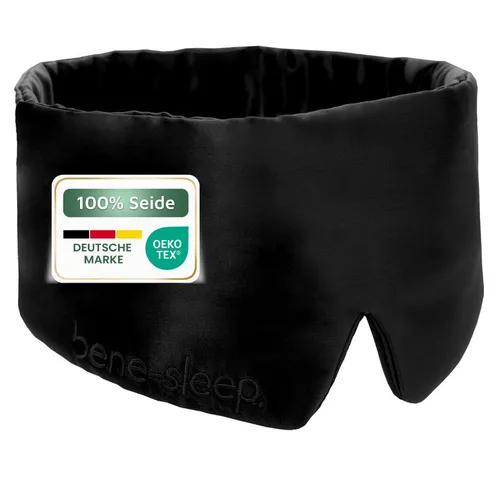 bene-sleep. Schlafmaske bene-sleep Premium Seidenschlafmaske – 100% verdunkelnd, Größenverstellbar