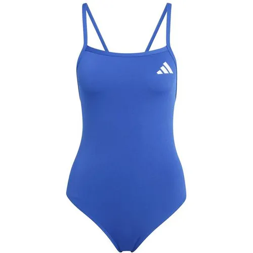 ADIDAS Damen Badeanzug mit V-förmigem Rückendesign - Dieser adidas Badeanzug überzeugt durch schmale Träger und ein elegantes V-Rückendesign. Ideal für Schwimmerinnen, die Wert auf Bewegungsfreiheit und Langlebigkeit legen. Perfekt für den Pool!