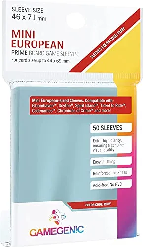 Gamegenic, Prime Mini European-Sized Sleeves, Zubehör