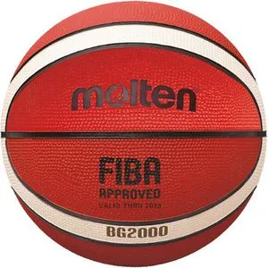 Molten Basketball B7G2000, indoor und outdoor, Größe 7, orange/weiß, 650 Gramm, Trainingsball