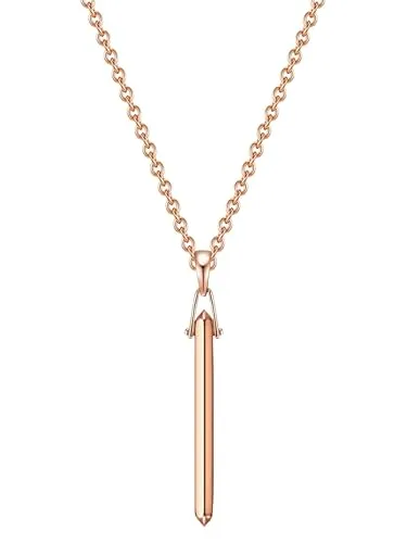 Glanzstücke München Damen Halskette aus rosévergoldetem 925/- Sterling Silber - Elegante Ankerkette mit einer Länge von 40 cm und 5 cm Verlängerung, perfekt für jeden Anlass. Hochwertiges rosévergoldetes Sterling Silber sorgt für einen zeitlosen Look.