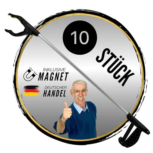 Stück Müllzange Greifzange mit Magnet