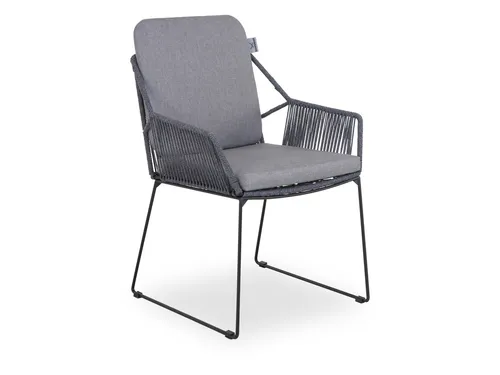 SANSIBAR STOCKHOLM Gartenstuhl - Gartenstühle, eleganter Stapelstuhl in Grau, ideal für den Außenbereich und platzsparend durch stapelbares Design.