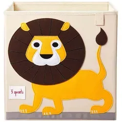 Sprouts Aufbewahrungsbox Löwe 3 - Spielzeugkisten für Kinder, quadratisch und aus 100% Polyester, ideal zur Aufbewahrung von Spielzeug und zur Förderung der Ordnung im Kinderzimmer.
