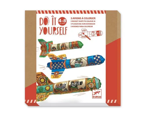 DJECO Motivpapier Do it yourself Flugzeuge basteln DIY von Djeco