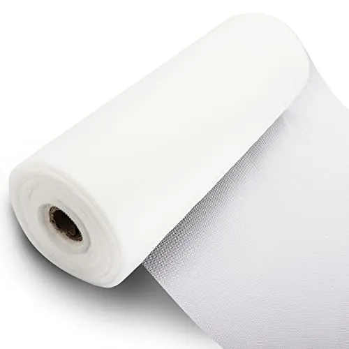 Tüll Stoff Rolle, 30cm x 91,5m, Tüll Meterware, Tüll Rolle Weiß, Tüllband, Tüllstoff Weiss, für Geburtstage & Hochzeiten Deko DIY, Tutu Rock Handwerk, Tisch Dekoratives, Geschenk Verpackung