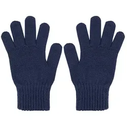 MAXIMO Strickhandschuhe Fingerhandschuhe, Wolle, wärmend, atmungsaktiv, basic, bequem blau 4