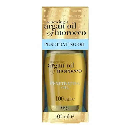 OGX Renewing + Argan Oil of Morocco Haaröl, intensives Haarpflege Öl mit Arganöl aus Marokko für ein geschmeidiges Haargefühl, wirksam als Hitzeschutz für Haare (100 ml)