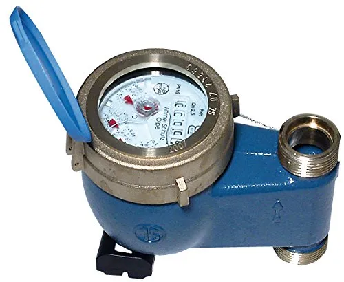 Hauswasserzähler für Kaltwasser bis 40 Grad C - Nassläufer Q3 = 4 - Präziser Hauswasserzähler für Kaltwasser, eichfähig bis 2030, ideal für effiziente Wasserverbrauchskontrolle in Wohnhäusern.