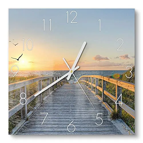 DEQORI Glasuhr in blau von DEQORI