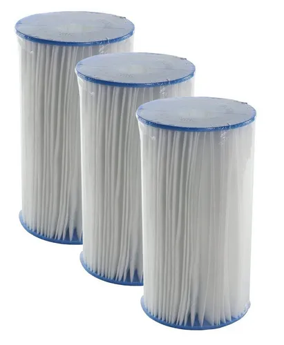 3er Set Poolfilter Ersatzkartusche Größe B - Sonstiges Poolzubehör, sorgt für gründliche Reinigung des Poolwassers und passt zu Intex und Bestway. Einfache Reinigung unter fließendem Wasser, empfohlenes Wechselintervall alle 2-4 Wochen.