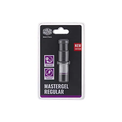Cooler Master MasterGel Regular, Hochleistungs-Wärmeleitpaste, 5 W/mK Wärmeleitpaste für CPU- und GPU-Kühler, Flachdüsen-Applikator für einfache Anwendung