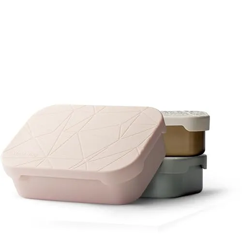 MAMEIDO Lunchbox aus Edelstahl mit Silikondeckel - Stilvolle Brotdose aus langlebigem Edelstahl mit flexiblem Trenner und 800ml Fassungsvermögen – ideal für Schule, Büro und unterwegs, auslaufsicher und BPA-frei.