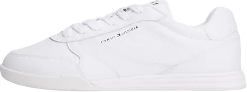 Tommy Hilfiger LOPRO CUP LEATHER Sneaker – Sportlicher Halbschuh mit Ziernähten - Stylische Freizeitschuhe in Größe 40, aus Leder und Textil, mit effektvollen Ziernähten. Ideal für den täglichen Einsatz und bequem dank der profilierten Gummisohle.