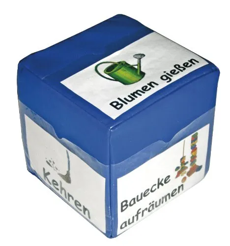 EDUPLAY 120125 - Würfel mit Taschen, Blau