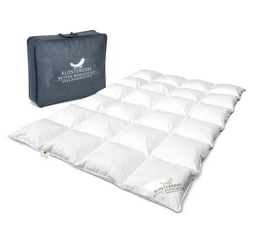 Klosterdorf Betten-Manufaktur Daunenbettdecke Premium Winterdecke Winter Daunendecke Bettdecke