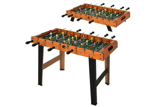 MC Star Kickertisch mit Edelstahlstangen – Tischkicker für Spaß und Spannung - Kompakter Tischkicker (84,5x40x61,2 cm) für jedes Zuhause. Robuste Materialien und flexible Beinoptionen sorgen für stabilen Spielspaß. Ideal für entspannte Spieleabende mit Freunden und Familie.