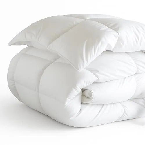 KNERST Sommer Bettdecke 155x220 - Federbettdecke – leichte Decke mit Daunen & Federn - dünne Sommerdecke Waschbar & Atmungsaktiv - Daunendecke Ökotex Zertifiziert