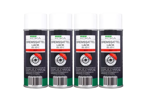 KOKA Bremssattellack Rot – Thermolack Spray für Bremsen - Hitzebeständiger Spraylack bis 300°C, ideal für die individuelle Gestaltung von Bremssätteln. Hohe Deckkraft, kratzunempfindlich und schnell trocknend – perfekt für DIY-Projekte!