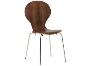 CLP Stapelstuhl Diego - Komfortabler Esszimmerstuhl mit ergonomischem Design - Bürostühle mit ergonomischer Rückenlehne und Holzsitz für hohen Sitzkomfort. Platzsparend und stapelbar, ideal für Esszimmer, Küche oder Büro.