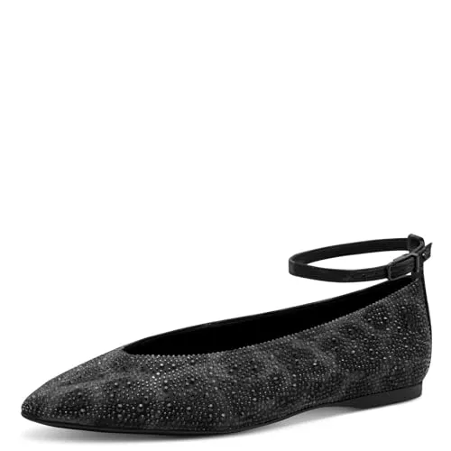 Tamaris Damen Ballerina Vegan grau 41 von Tamaris