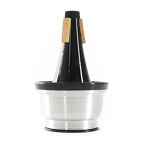 Monzani MZMU-03 Cup Mute Trompetendämpfer - Dämpfer für Trompete/Kornett mit verstellbarem Becher für smootheren Sound und gute Intonation. Ideal für Jazz und Big Band, aus leichtem Aluminium mit kratzschützender Oberfläche.