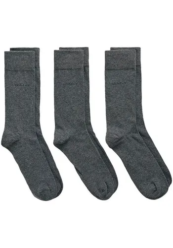 Gant Basicsocken SOFT COTTON SOCKS 3-PACK (Packung, 3-Paar, 3) mit Logodruck am Knöchel