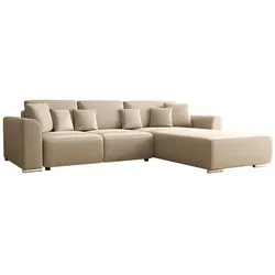 Vente-Unique Ecksofa Beige, 5-Sitzer, 293x195 cm – Komfortabel und stilvoll