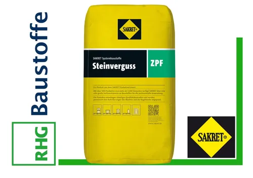SAKRET Steinverguss ZPF Fugenmörtel grau 25kg - Hochwertiger Fugenmörtel für Pflastersteine, wetterfest und langlebig – ideal für Außenanwendungen.