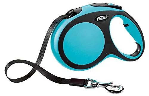 flexi New Comfort L Gurt 5 m blau für Hunde bis 60 kg - Praktische 5 m Gurt-Leine im eleganten Design, ideal für große Hunde bis 60 kg. Bietet optimale Bewegungsfreiheit und Komfort bei jedem Spaziergang.
