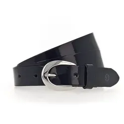 Tamaris Ledergürtel Essential Classics blau 115 - Hochwertiger Gürtel aus 83% Leder, stilvolles nachtblau, ideal für jeden Anlass und mit eleganter Logo-Prägung.