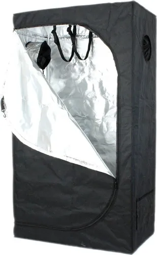 Growbox 90x50x160 cm - Indoor Pflanzenzucht - Gewächshaus für den Innenanbau mit lichtdichtem 2-Wege-Reißverschluss und stabiler Konstruktion. Ideal für Hobbygärtner, die ihre Pflanzen optimal kultivieren möchten.