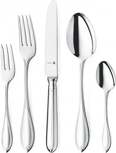 WMF Premiere Besteckset 30-teilig für 6 Personen - Klassisches Design, kratzbeständig und spülmaschinenfest, ideal für elegante Tischkultur