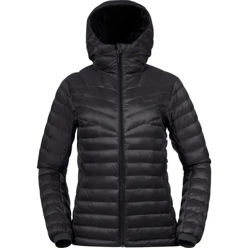 Bergans Damen Rabot Light Down Hoodie Jacke, Schwarz, Größe M - Outdoor Daunenjacke für Damen, ultraleicht und warm, ideal für aktive Abenteuer in der Natur.