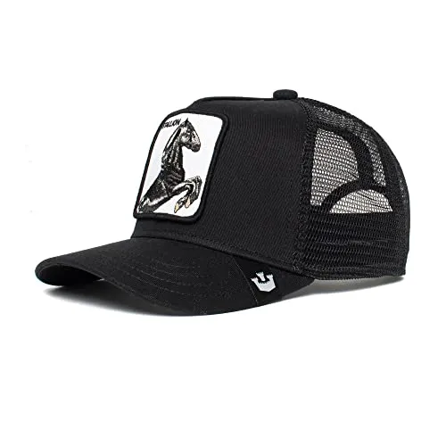 GOORIN Bros. Trucker Cap schwarz - Stylische Trucker Cap aus 57% Polyester und 43% Baumwolle, ideal für lässige Outfits und Outdoor-Aktivitäten.