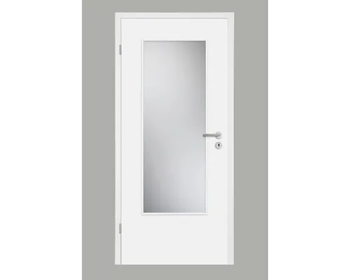 Pertura Zimmertür Soley Weißlack 86x198,5 cm mit Lichtausschnitt