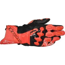Alpinestars GP Plus R V3 Motorrad Handschuhe XXL - rot-fluorot-schwarz - Motorradhandschuhe mit atmungsaktivem Material, harten Protektoren und hoher Griffigkeit, ideal für ATV, Motocross und Offroad-Einsätze.