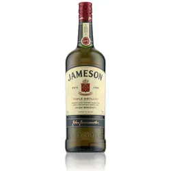 Jameson Irish Whiskey - Blended Irish Whiskey 1 l, dreifach destilliert für milde Genussmomente und perfekte Cocktails