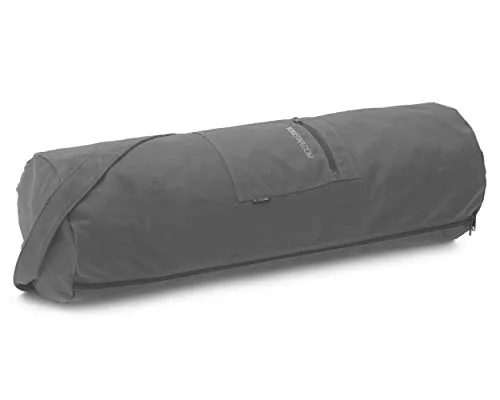 Yogitasche Yogibag® Basic - Zip - Baumwolle - Anthrazit 73 cm - Hochwertige Yogatasche aus angenehmer Baumwolle, ideal für Yogamatten und Sportmatten. Praktischer Reißverschluss und stylisches Design machen sie zum perfekten Begleiter.